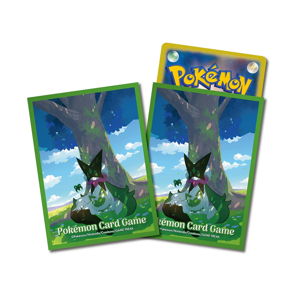 Pokémon Center Japan Einzelne Kartenhülle - Felori & Maskagato Gute Nacht