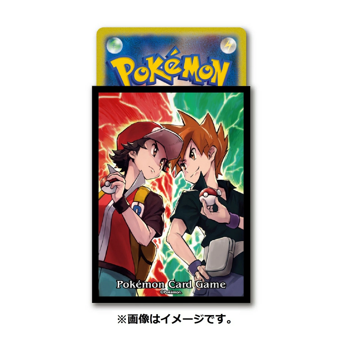 Pokémon Center Japan Individual Card Sleeve - Red & Green