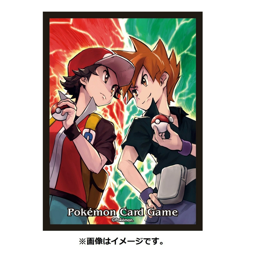 Pokémon Center Japan Individual Card Sleeve - Red & Green