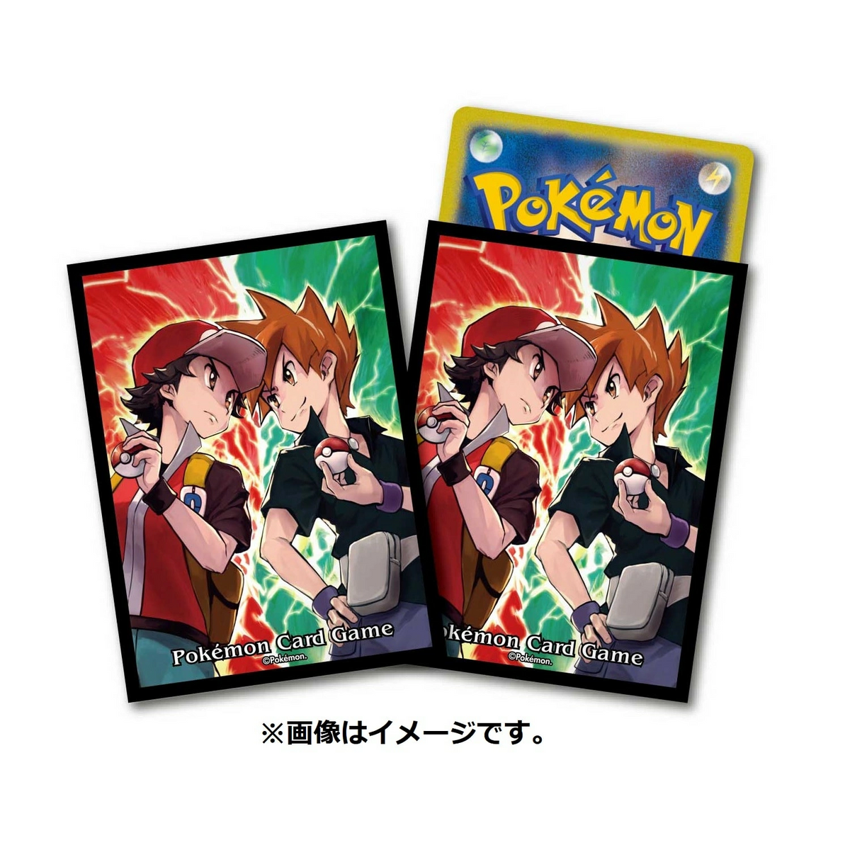 Pokémon Center Japan Individual Card Sleeve - Red & Green