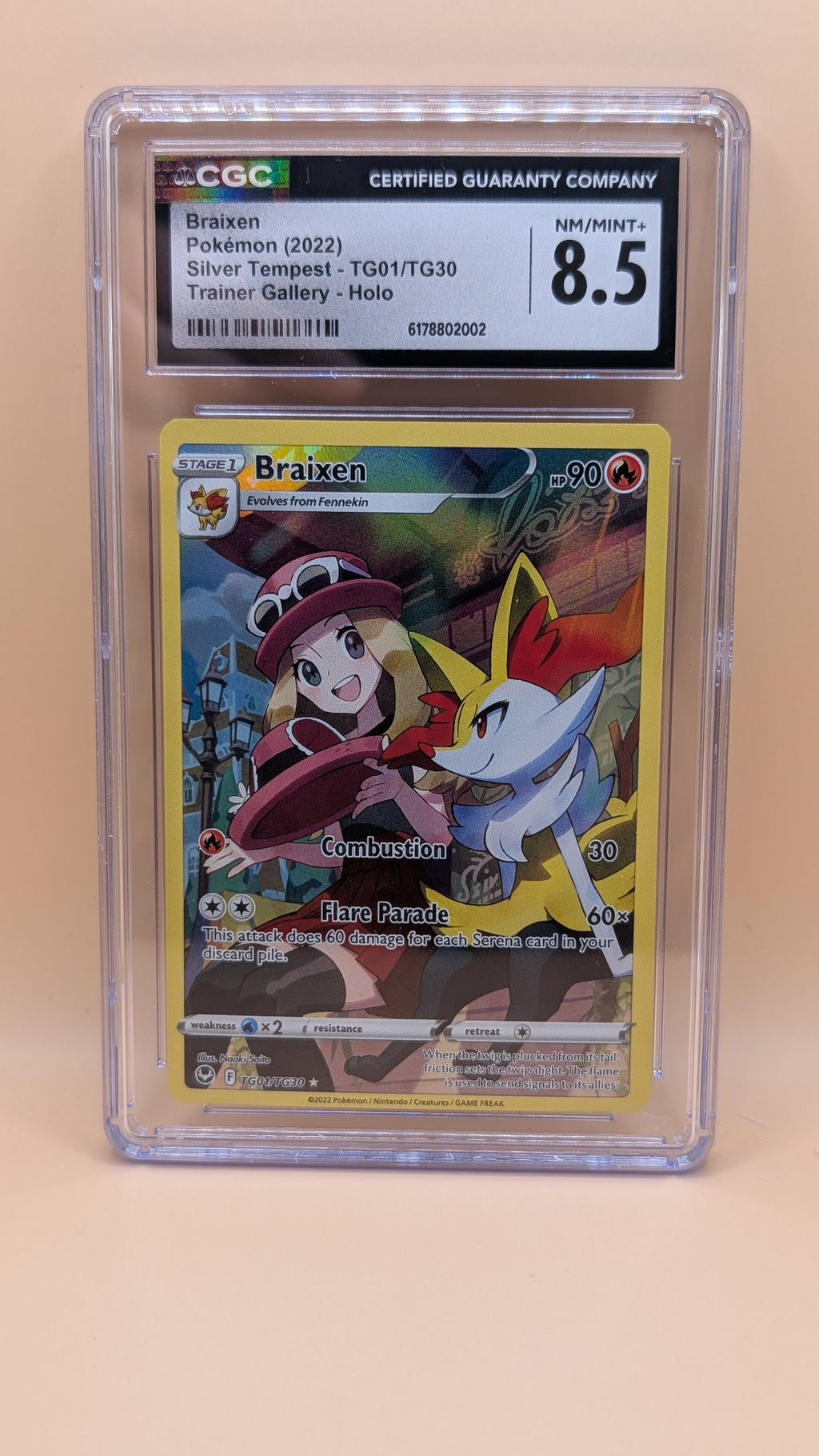 Braixen - Silver Tempest (Holo Rare) [SIT-TG01]
