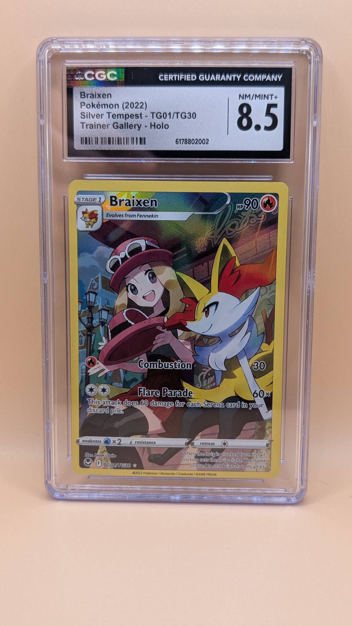 Braixen - Silver Tempest (Holo Rare) [SIT-TG01]